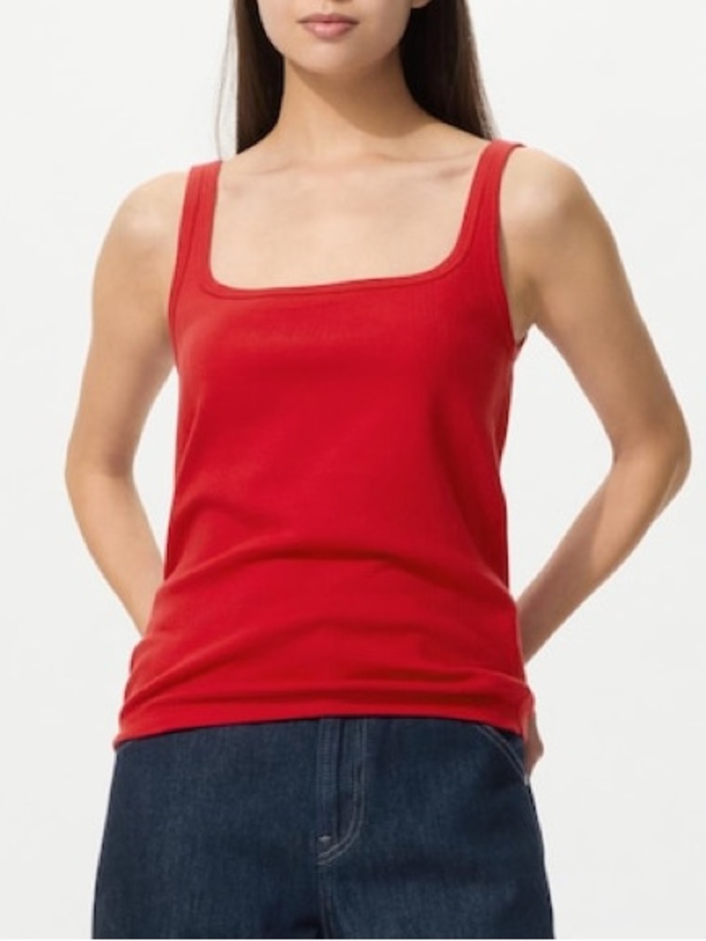 Uniqlo Cotton Pointelle Tank Top